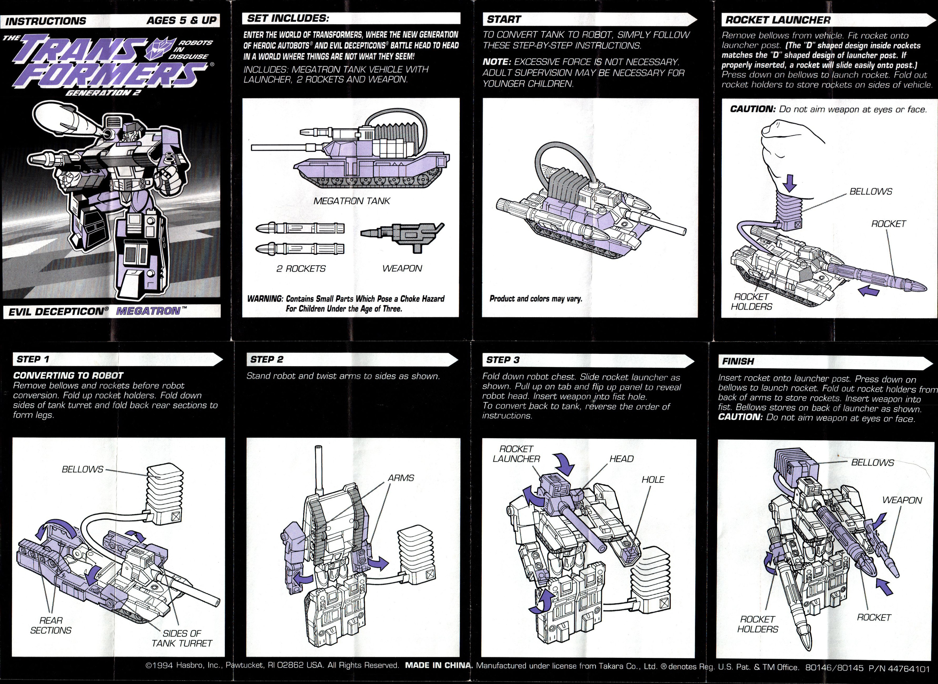 Heroes Megatron (Transformers, G2, Decepticon)